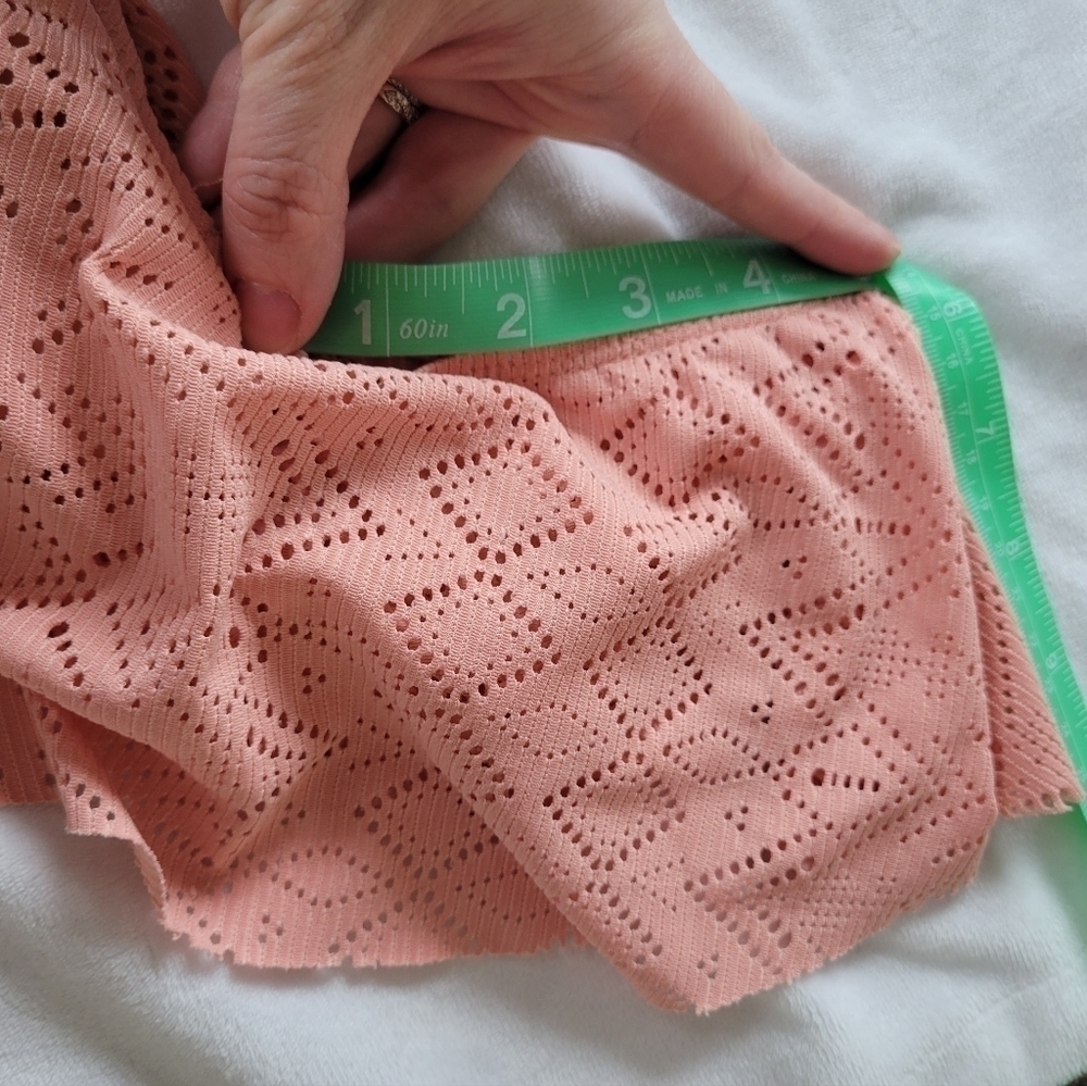 Xhilaration peach flowy cut out off the shoulder bikini top L (11-13) - Picture 5 of 9